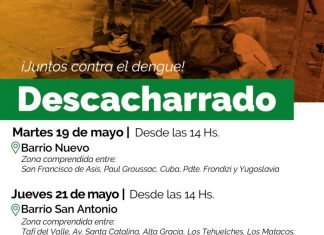 Operativo de descacharrado en el barrio Nuevo