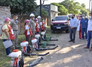 Tassano lideró un operativo integral antidengue en el barrio Quintana
