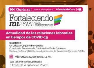 Continúan con las capacitaciones virtuales para emprendedores correntinos