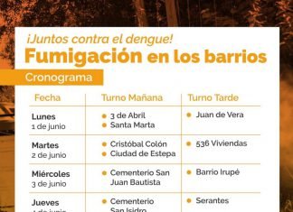 La Municipalidad continúa la recorrida por los barrios con fumigación contra el dengue