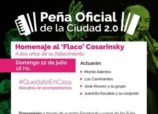 Con un homenaje al “Flaco” Cosarinsky, la Peña 2.0 prepara una nueva edición