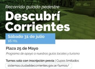Se realizan recorridos guiados pedestres y gratuitos por la ciudad