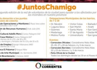 Tassano: “Con el programa Juntos Chamigo seguiremos ayudando a los damnificados por los incendios”