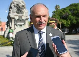 Lanari acompañó el acto en homenaje a San Martín