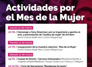 La Municipalidad de Corrientes propone variada agenda de actividades por el Mes de la Mujer